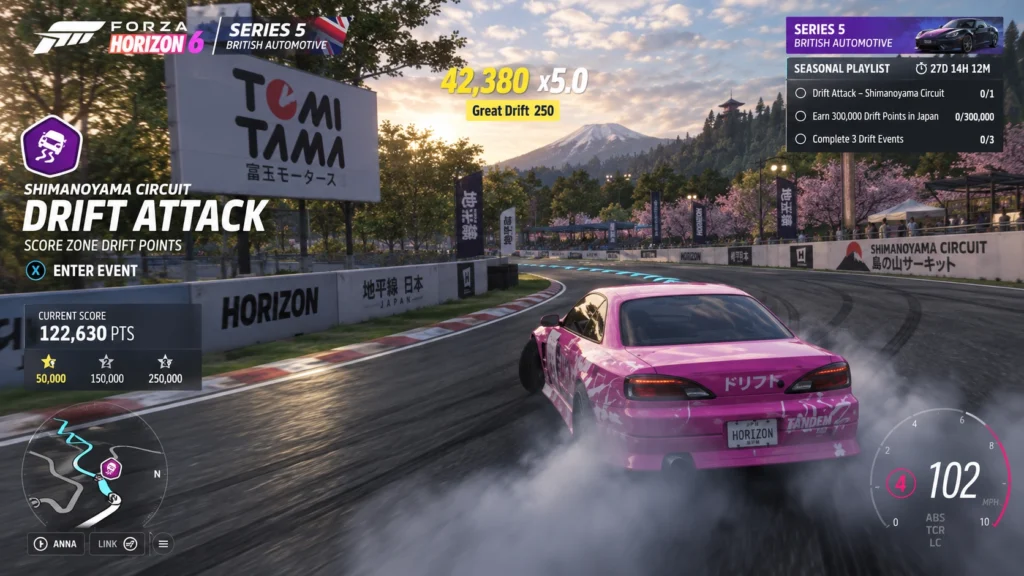 Событие Drift Attack в Series 5 Forza Horizon 6