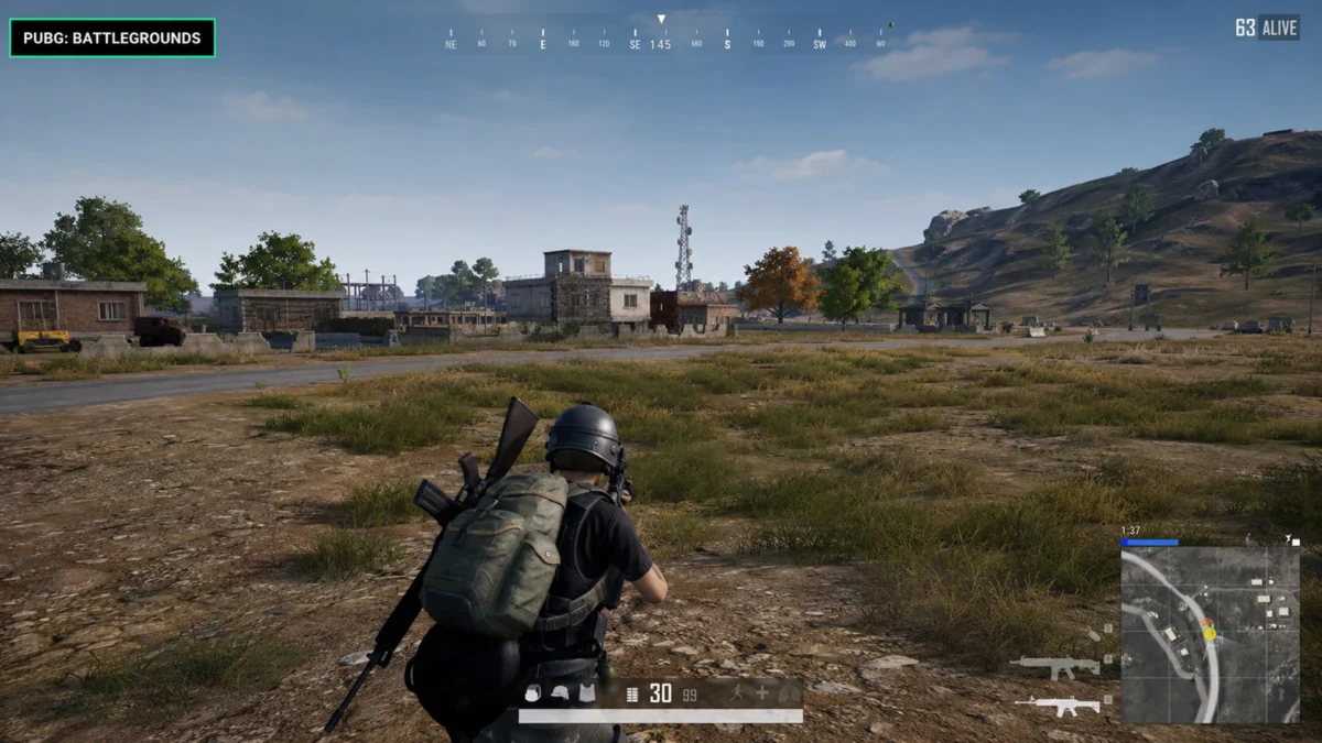 игровой процесс PUBG: Battlegrounds после установки актуальной версии.