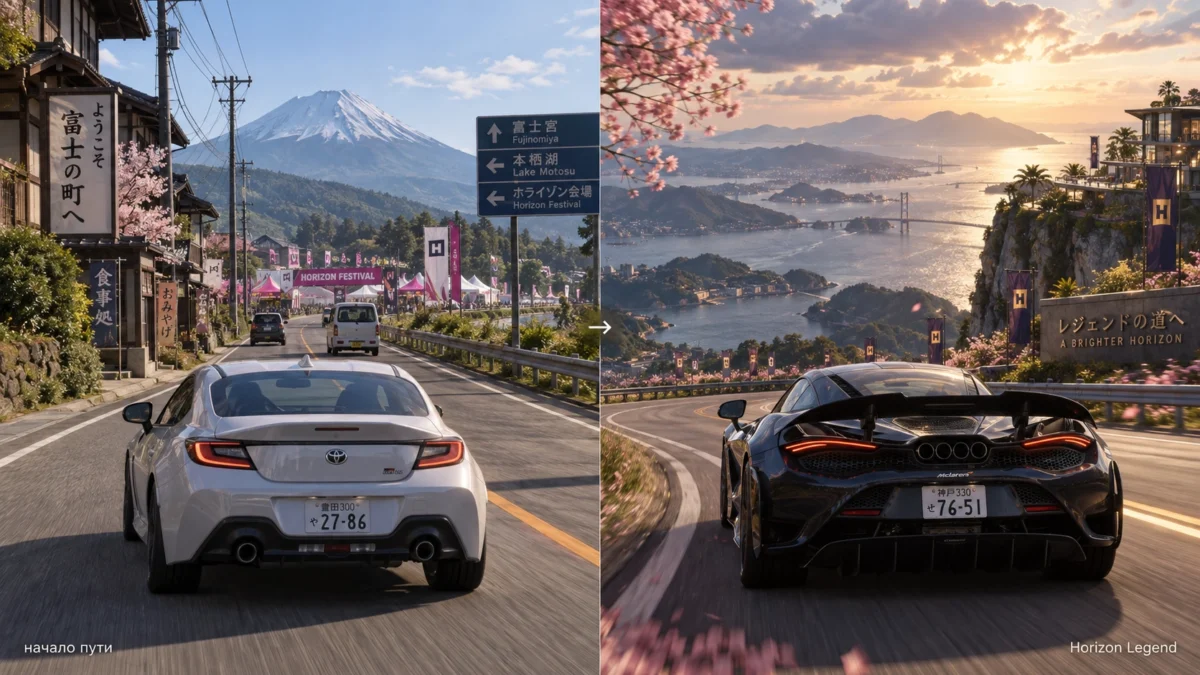 Начало кампании Forza Horizon 6 и поздний этап на Legend Island