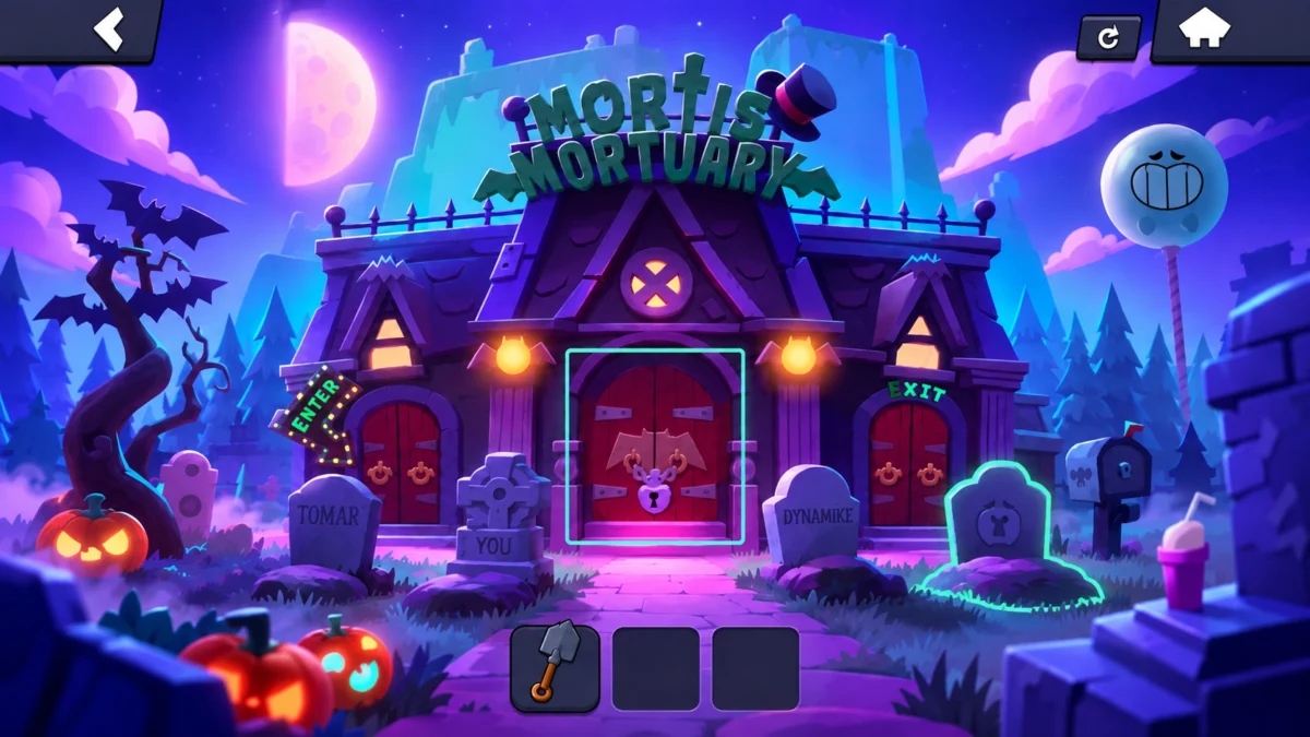 Вход в Mortis’ Mortuary в событии Find Gus в Brawl Stars