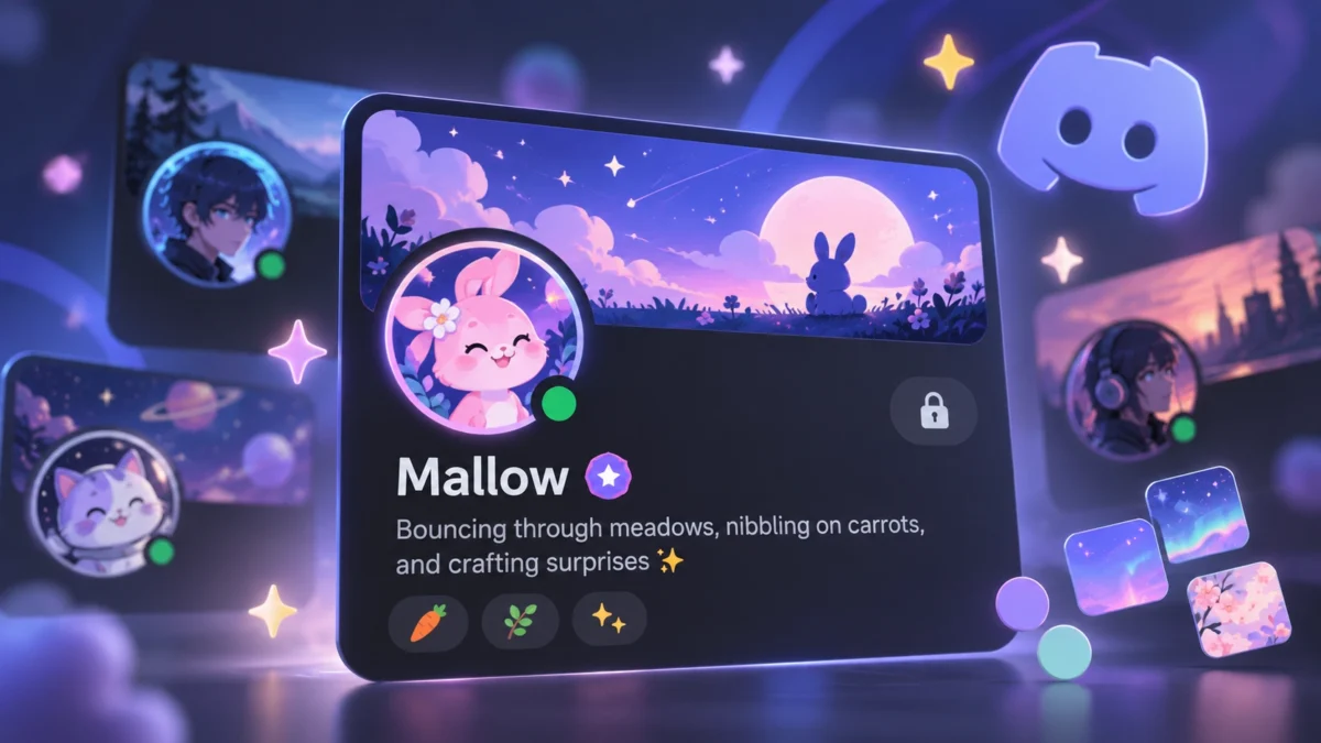Профиль Discord с аватаром, баннером и настройками оформления