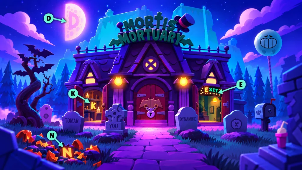 Где найти D N K и E для DYNAMIKE в Find Gus