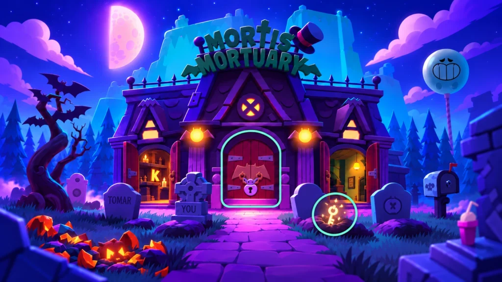 Могила Гаса и ключ от входа Mortis’ Mortuary
