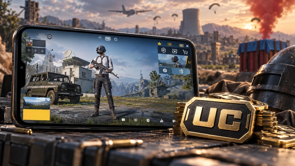 UC в PUBG Mobile на экране игрового клиента