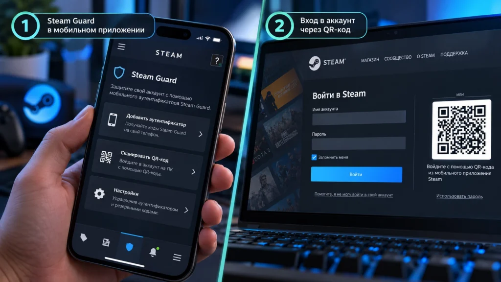 Steam Guard и вход в аккаунт через QR-код
