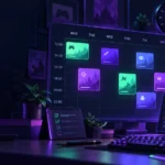 Календарь с запланированными стримами Twitch на несколько дней недели