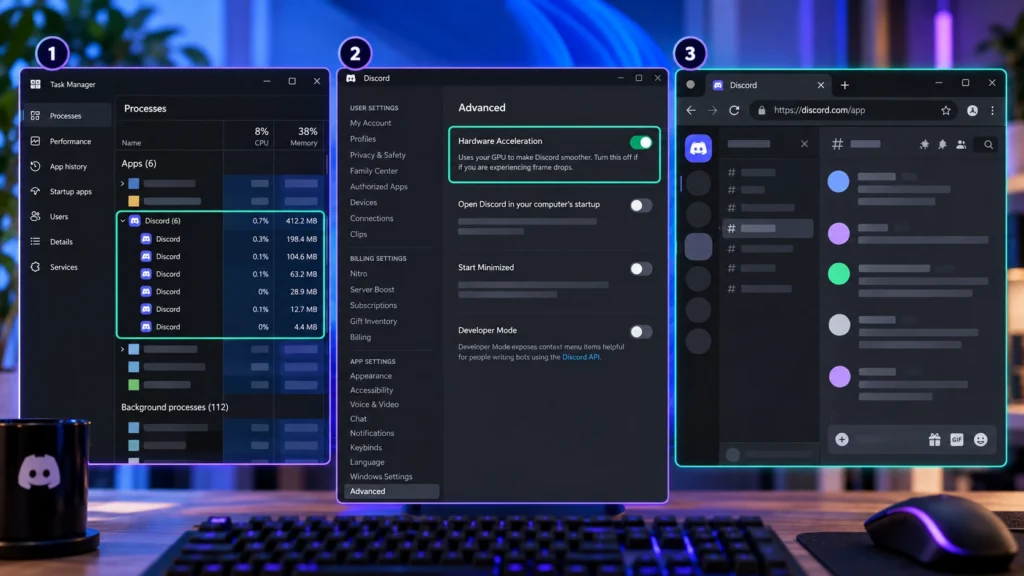 проверка Discord перед исправлением вылетов