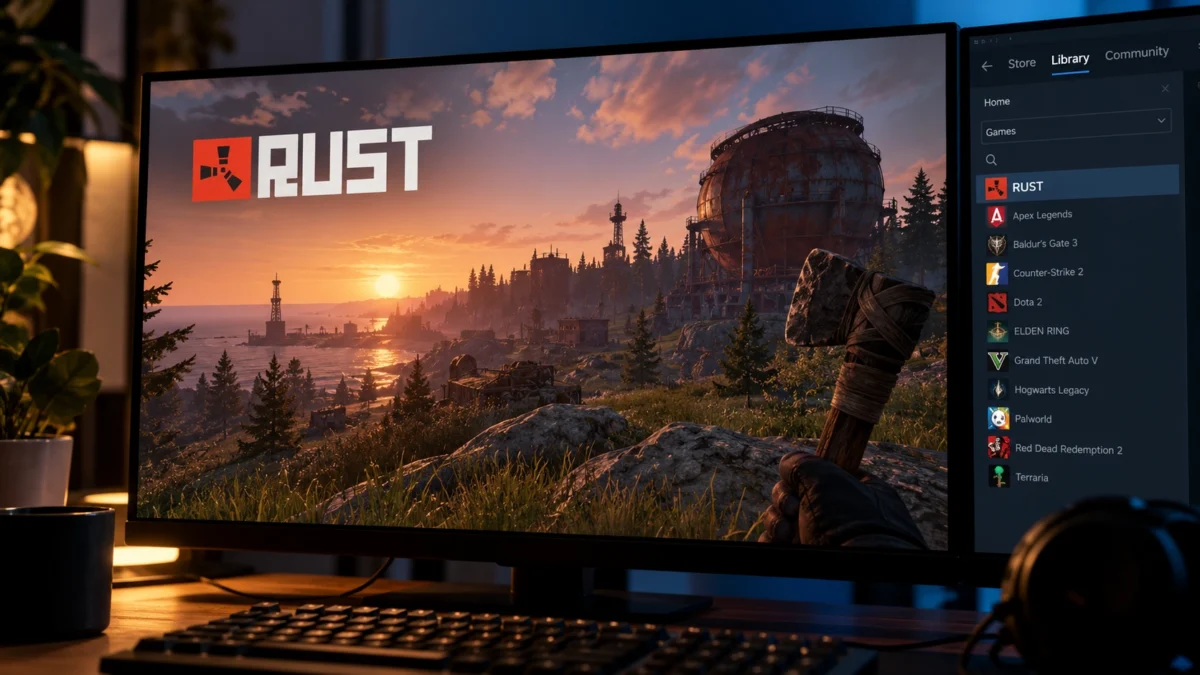 Rust не запускается из Steam на компьютере.