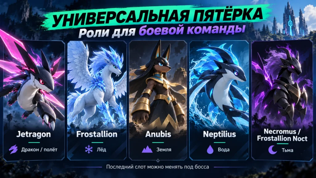 Универсальная команда из пяти сильных палов Palworld