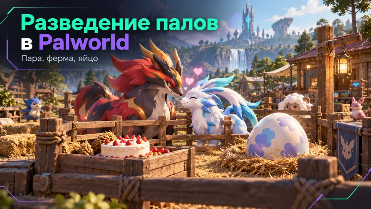 Скрещивание и разведение палов в Palworld