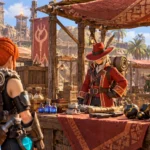 Торговец в поселении Duneshelter в Palworld