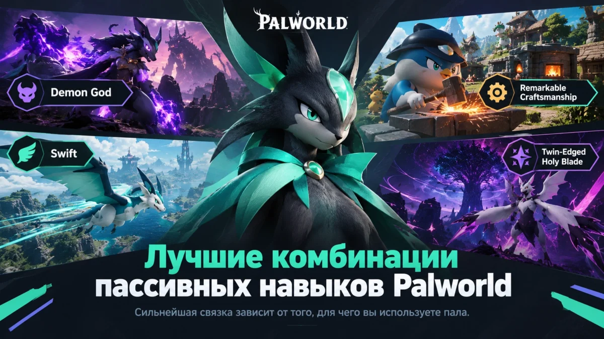Лучшие пассивные навыки Palworld для боя, базы и передвижения